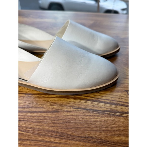 COS Women's White Leather Moccasins Flats Sz 9.5 - Picture 8 of 12